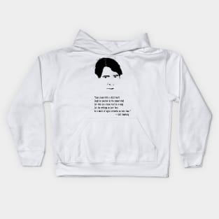 Carl Sandburg Quote Kids Hoodie